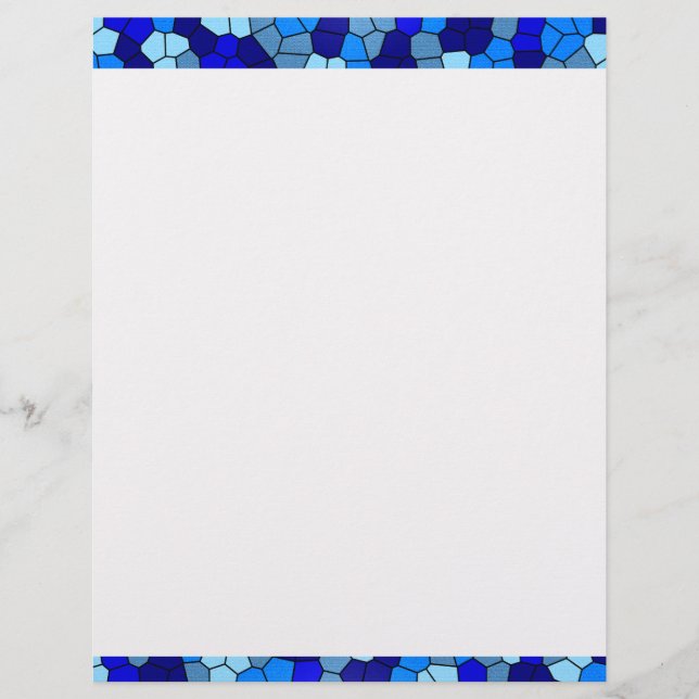 Shades of Blue Glas in lood van Shirley Taylor (Voorkant)