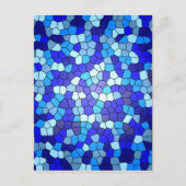 Shades of Blue Glas in lood van Shirley Taylor Briefkaart (Voorkant)