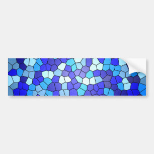 Shades of Blue Glas in lood van Shirley Taylor Bumpersticker