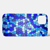 Shades of Blue Glas in lood van Shirley Taylor Case-Mate iPhone Case (Achterkant (horizontaal))