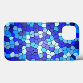 Shades of Blue Glas in lood van Shirley Taylor Case-Mate iPhone Case (Achterkant (horizontaal))