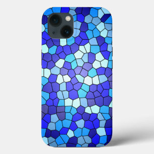 Shades of Blue Glas in lood van Shirley Taylor Case-Mate iPhone Case