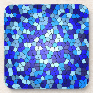 Shades of Blue Glas in lood van Shirley Taylor Drankjes Onderzetter