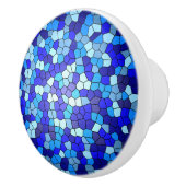 Shades of Blue Glas in lood van Shirley Taylor Keramische Knop (Rechts)