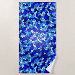 Shades of Blue Glas in lood van Shirley Taylor Strandlaken