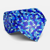 Shades of Blue Glas in lood van Shirley Taylor Stropdas (Opgerold)