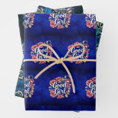 Shades of Blue Good Girl Morally Grey Wrapping Inpakpapier Vel (In situ)