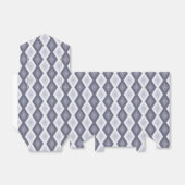 Shades of blue grey diamond pattern bedankdoosjes (Uitgevouwen)