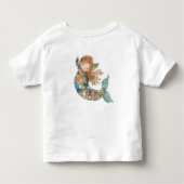 Shades of Blue kleine zeemeermin Kinder Shirts (Achterkant)