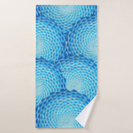 Shades of Blue Mandala Bath Towel Badhanddoek