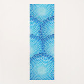 Shades of Blue Mandala Pattern Yogamat (Voorkant)
