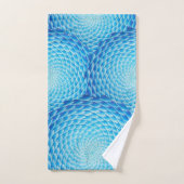 Shades of Blue Mandala Towel Set Bad Handdoek (Handdoek)