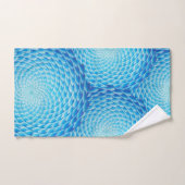 Shades of Blue Mandala Towel Set Bad Handdoek (Handdoek)