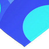 Shades of Blue Modern Abstract Fractal Art Korte Tafelloper (Hoek)