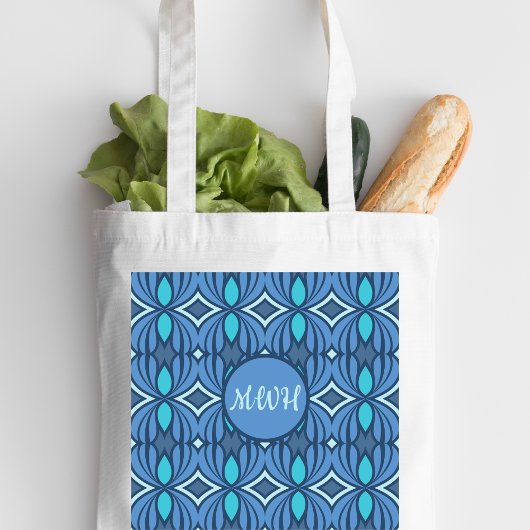 Shades of Blue Monogram Canvas tas