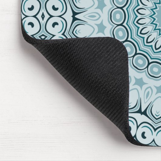 Shades of Blue Nautical Mandala Design Muismat (Hoek)