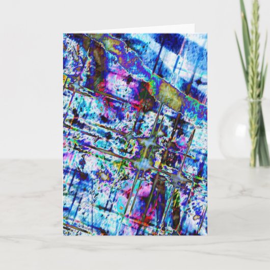 Shades of Blue Note Cards Bedankkaart (Voorkant)