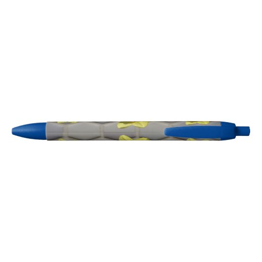 Shades of Blue Pattern Daffodils Pen (Achterkant)