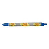 Shades of Blue Pattern Daffodils Pen (Voorkant)