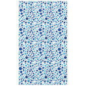 Shades of Blue Polka Dots Tafelkleed (Voorkant)