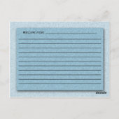 Shades of Blue Recipe Card Briefkaart (Achterkant)