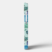 Shades of Blue Seashells and Starfish Pattern Case-Mate iPhone Case (Achterkant / Links)