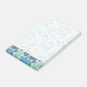 Shades of Blue Seashells and Starfish Pattern Post-it® Notes (Schuin)