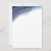 Shades of Blue Soft Waterverf bruiloft uitnodiging (Achterkant)
