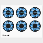 Shades of Blue Starburst Stickers (Vel)