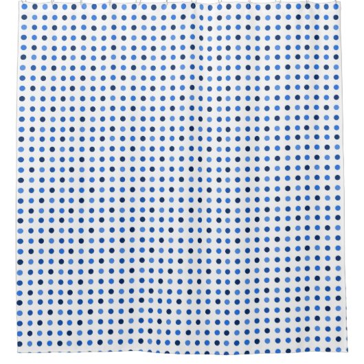 Shades of Blue Stippen Pattern Douchegordijn (Voorkant)