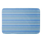 Shades of Blue Striped Badmat (Voorkant)