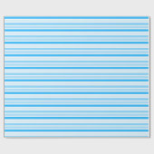 Shades of Blue Striped Gift Wrap Cadeaupapier (Vlak)