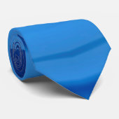 Shades of Blue Stripes ~ origineel ontwerp Stropdas (Opgerold)