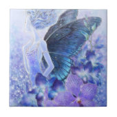 Shades of Blue Tile Tegeltje (Voorkant)