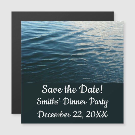 Shades of Blue Water Abstract Natuur Fotografie (Voorkant / Achterkant)