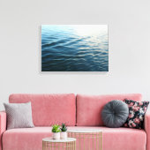 Shades of Blue Water Abstract Natuur Fotografie Canvas Afdruk (Insitu (Woonkamer))