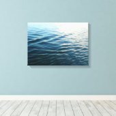Shades of Blue Water Abstract Natuur Fotografie Canvas Afdruk (Insitu (Houten vloer))