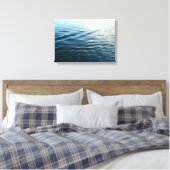 Shades of Blue Water Abstract Natuur Fotografie Canvas Afdruk (Insitu (Slaapkamer))
