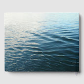 Shades of Blue Water Abstract Natuur Fotografie Gastenboek (Achterkant)