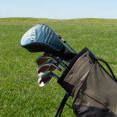 Shades of Blue Water Abstract Natuur Fotografie Golfheadcover (Insitu)