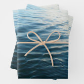 Shades of Blue Water Abstract Natuur Fotografie Inpakpapier Vel (In situ)