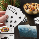 Shades of Blue Water Abstract Natuur Fotografie Pokerkaarten (Insitu)