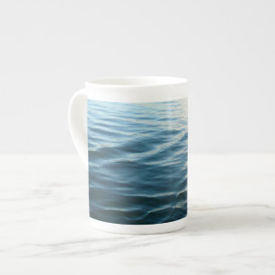 Shades of Blue Water Abstract Natuur Fotografie Porselein Kop