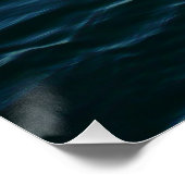 Shades of Blue Water Abstract Natuur Fotografie Poster (Hoek)