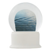 Shades of Blue Water Abstract Natuur Fotografie Sneeuwbol (Achterkant)