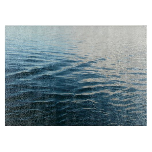 Shades of Blue Water Abstract Natuur Fotografie Snijplank (Voorkant)