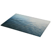 Shades of Blue Water Abstract Natuur Fotografie Snijplank (Hoek)