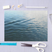 Shades of Blue Water Abstract Natuur Fotografie Tissuepapier (Craft)