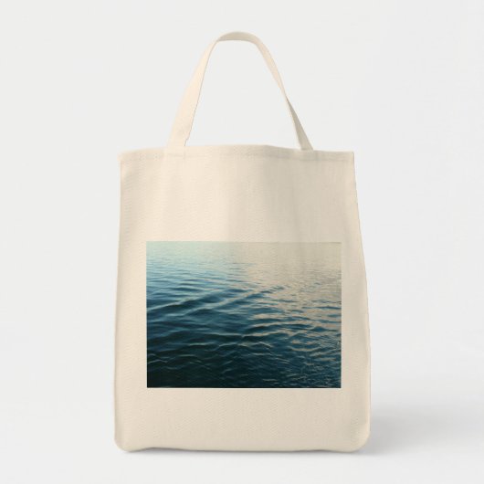 Shades of Blue Water Abstract Natuur Fotografie Tote Bag (Voorkant)