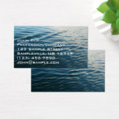 Shades of Blue Water Abstract Natuur Fotografie Visitekaartje (Bureau)